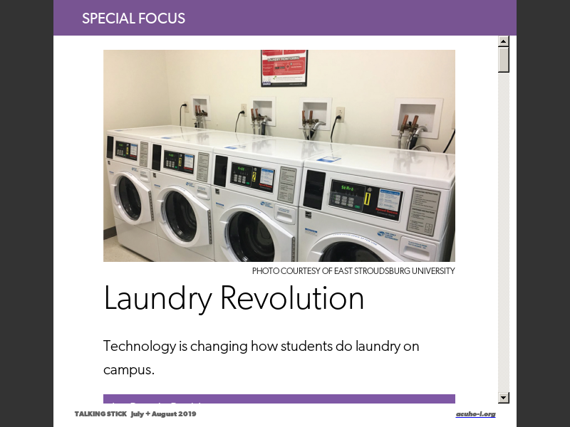 Laundry in Residence Halls