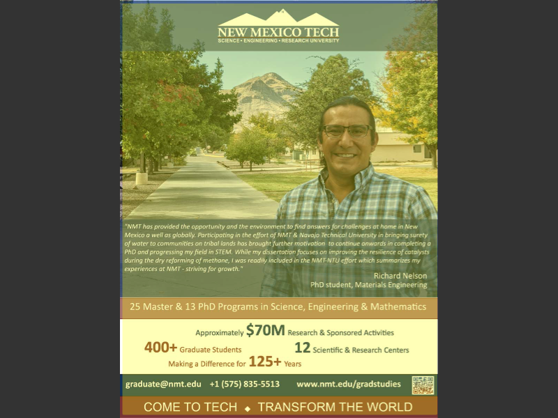 29th Annual Special College Issue • 20222023AD_New Mexico Tech