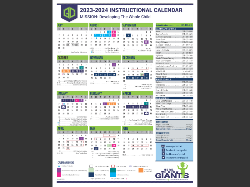 Spring 2023Instructional Calendar