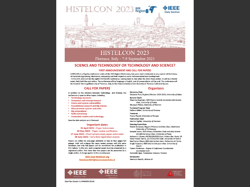 IEEE Antennas Propagation Magazine April 2023HISTELCON 2023