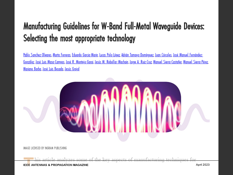 Ieee Antennas Propagation Magazine April Manufacturing