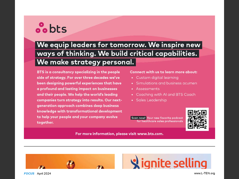 Focus Magazine April Bts Bi Worldwide Ignite Selling