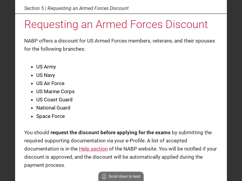 PJET Candidate Application BulletinSection 5 Requesting an Armed