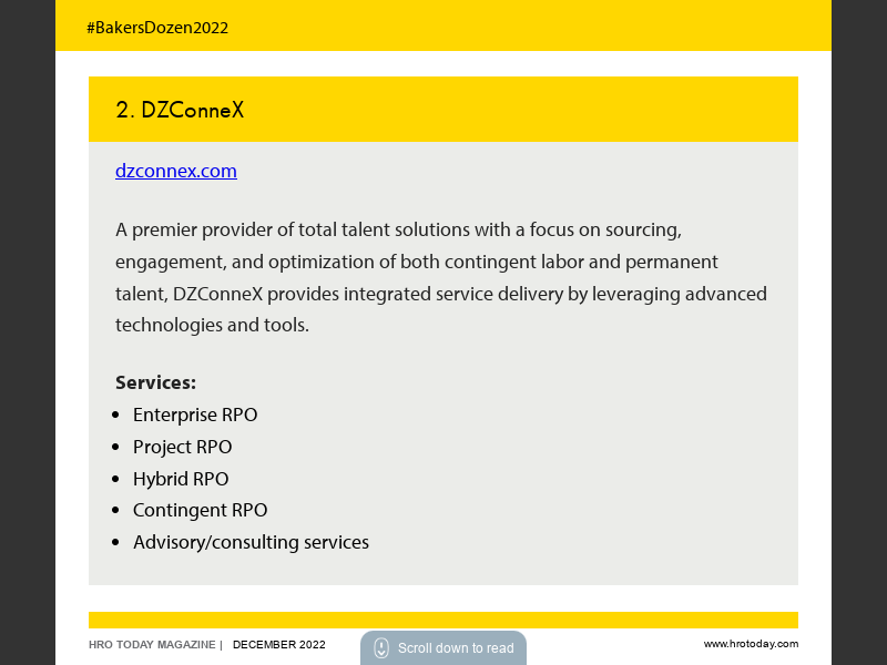 December 2022Total Workforce Solutions Bakers Dozen