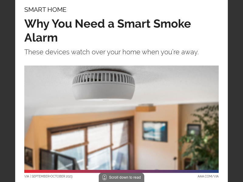 Smart Smoke Detector  AAA Smart Home Security