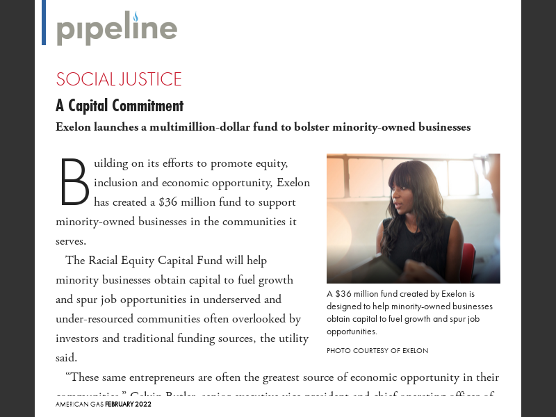 American Gas February 2022a Capital Commitment