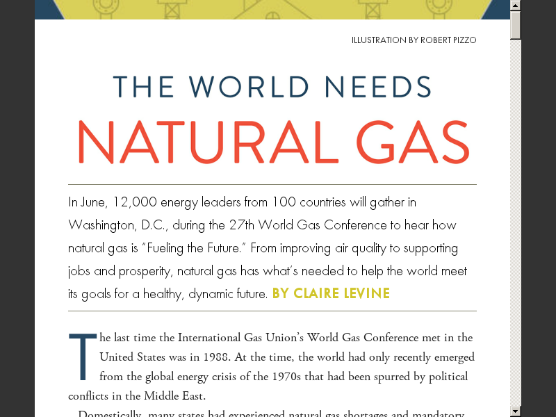 American Gas - June 2018The World Needs Natural Gas