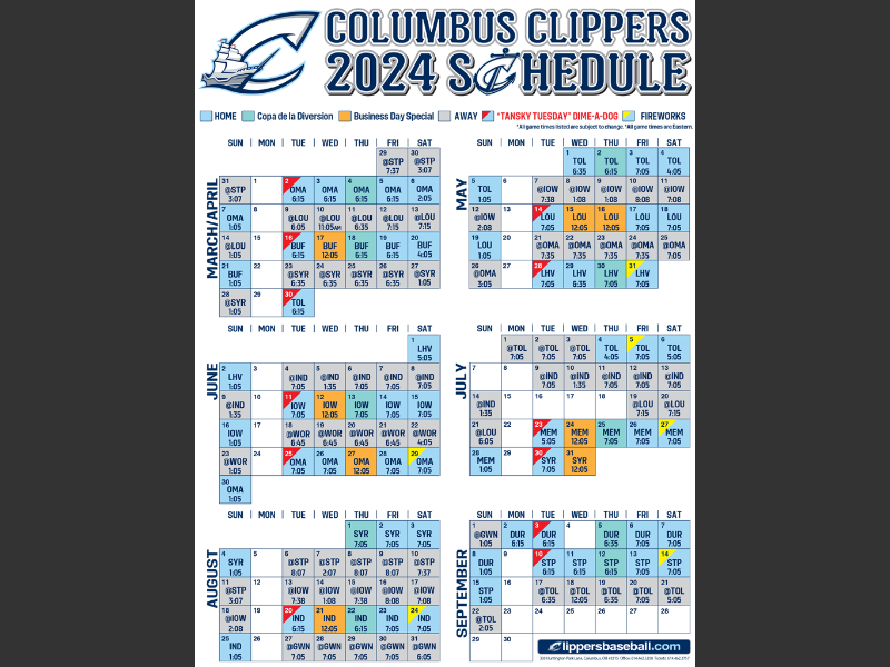 Issue 12025 Clippers Schedule