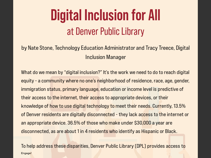 October 2023Digital Inclusion for All at DPL