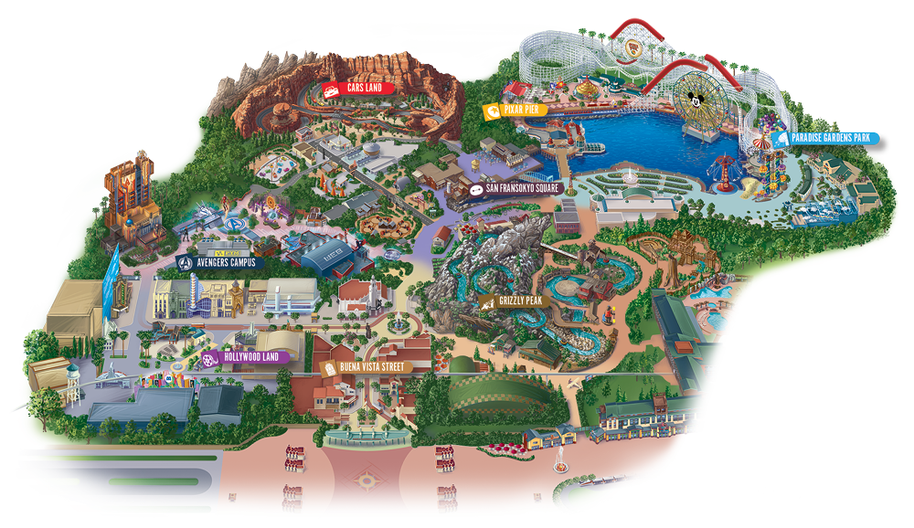 Disneyland Resort Brochure Wdtcdisney California Adventure 4123