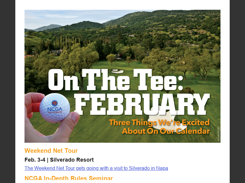 February 2024On The Tee Calendar