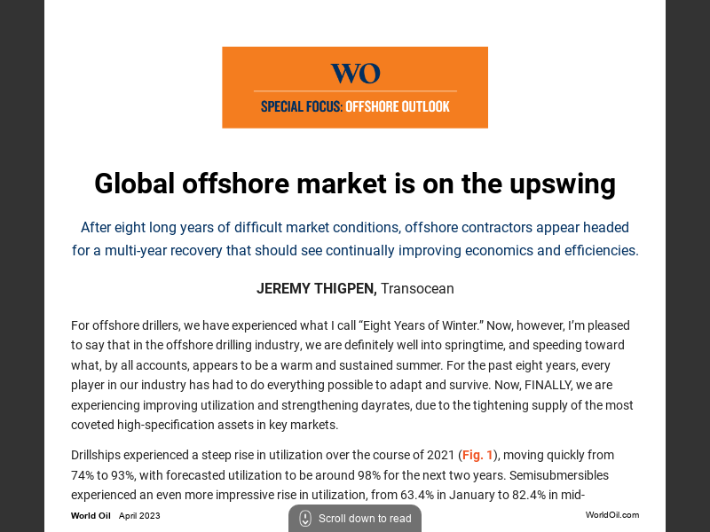 Special Focus: Offshore Outlook—Thigpen (Transocean)