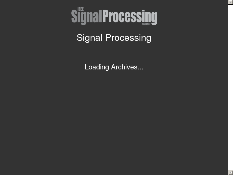 ieee signal processing magazine