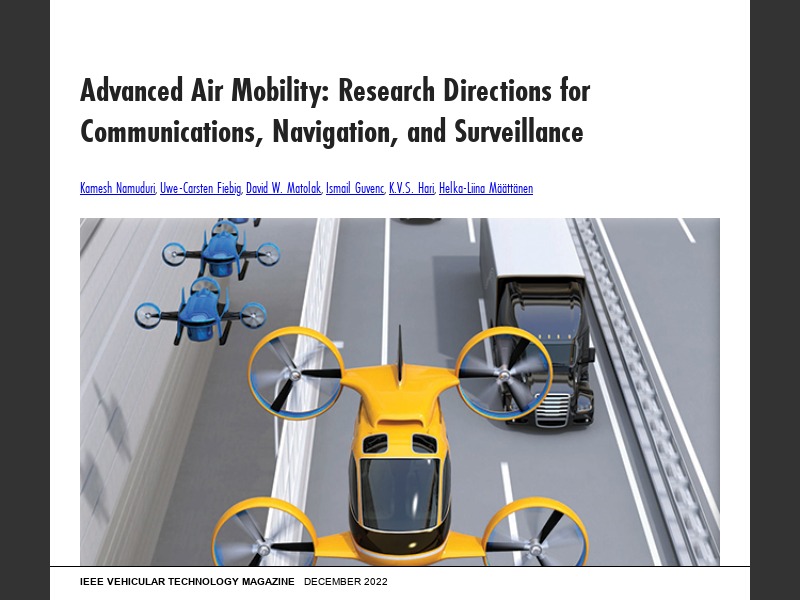 IEEE Vehicular Technology Magazine - December 2022Advanced Air Mobility