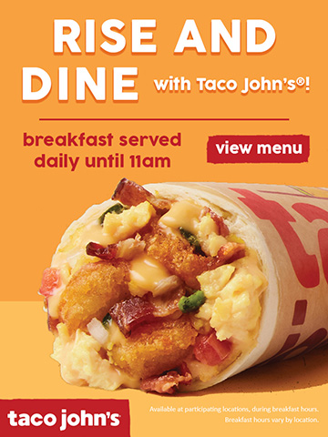 Taco john's deals breakfast menu