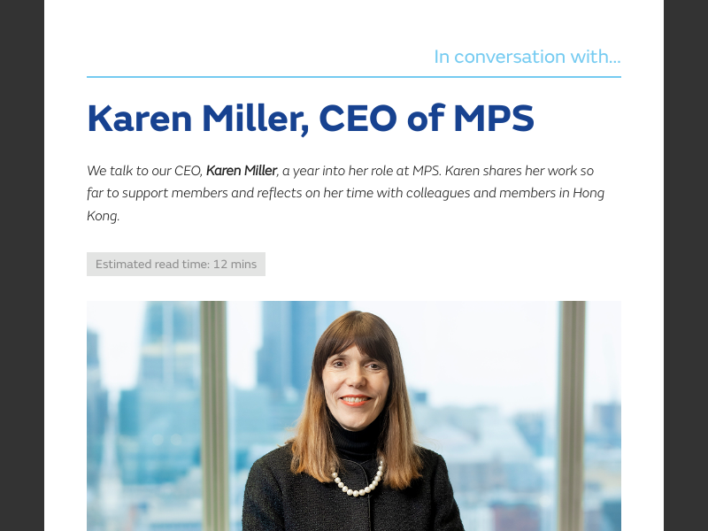 Casebook HK - Issue 1 - May 2025In conversation with... CEO Karen Miller