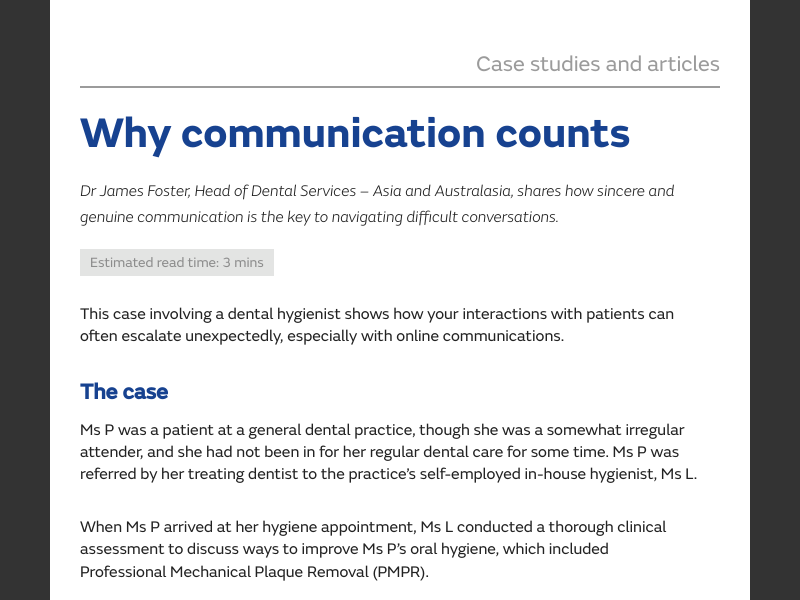 Communication Count Unit Riskwise NZ - Issue 68 - December 2025Case study: Why communication counts