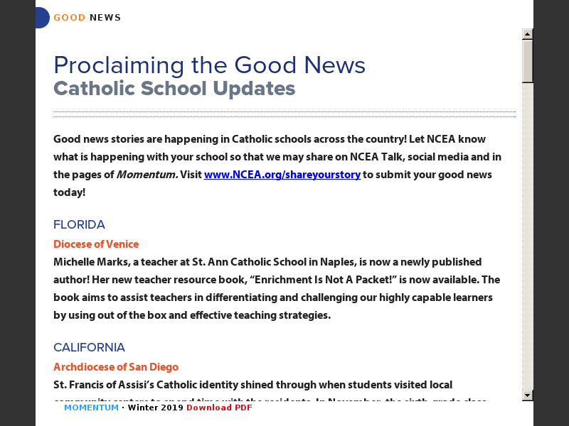 archdiocese of chicago school enrollment