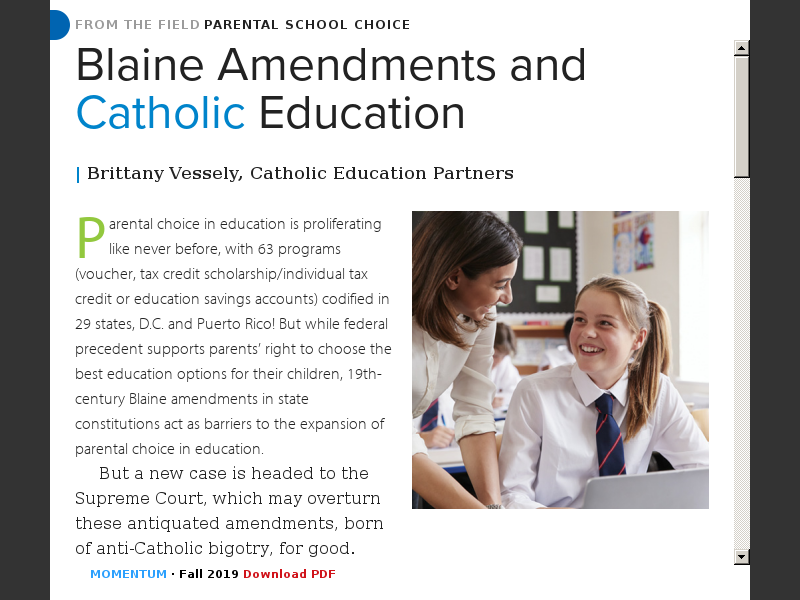 Fall 2019Three Principles Of Effective Catholic School Board Management