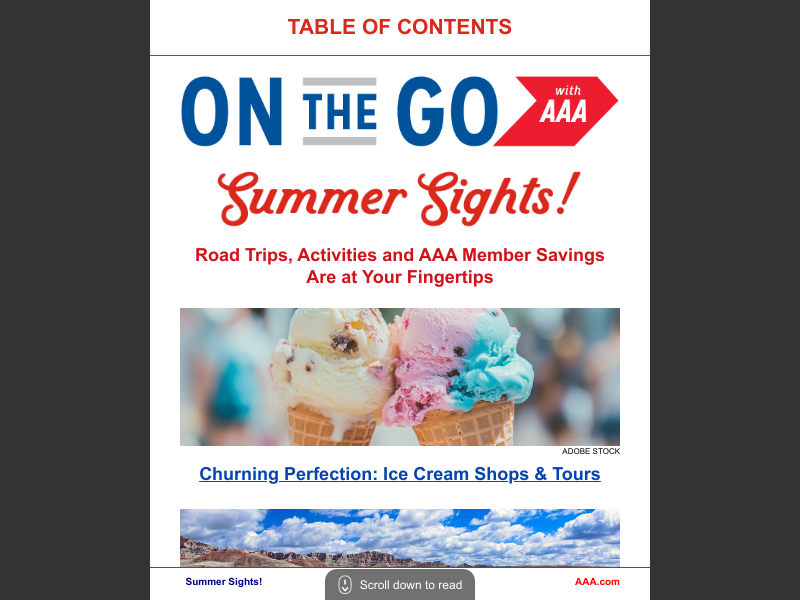 On The Go with AAA - June 2025b Contents