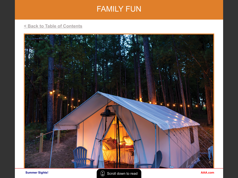 On The Go with AAA - June 2025q Glamping Destinations