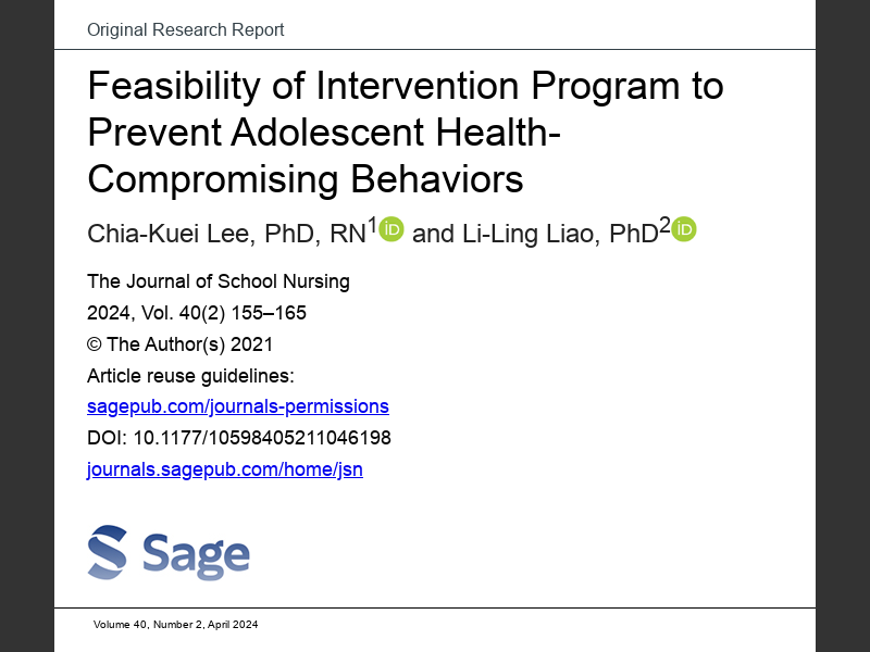 April 2024Feasibility of Intervention Program to Prevent Adolescent ...