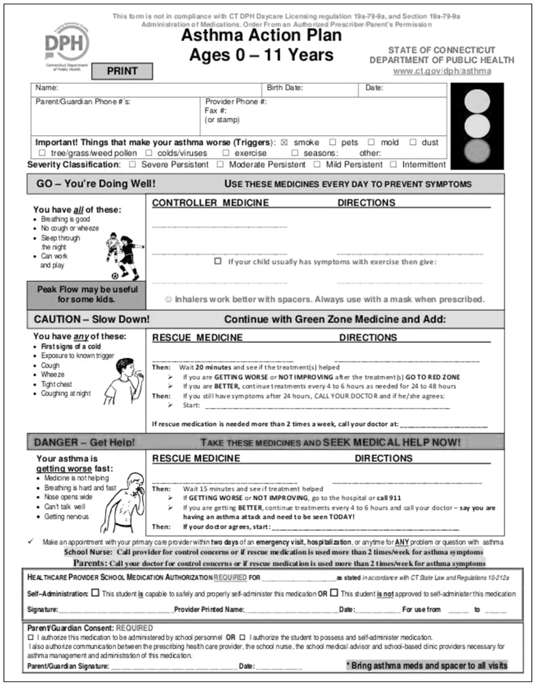 Improving Self Efficacy of Student Asthma Management in Elementary  