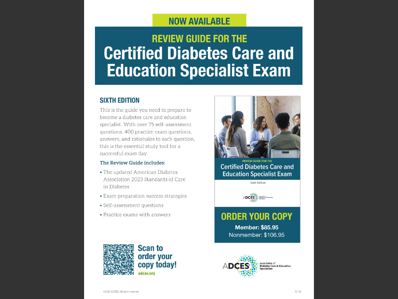 October 2023ADCES Review Guide for the Certified Diabetes Care and