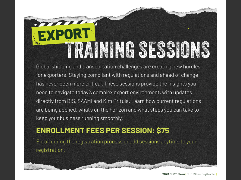 2026Export Training Sessions