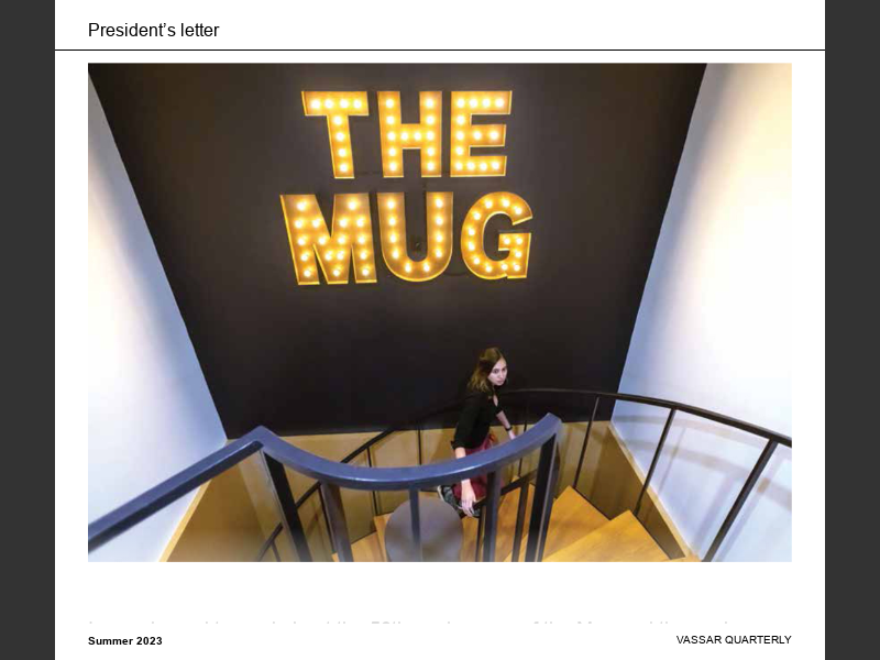 Vassar Quarterly Summer 2023letters