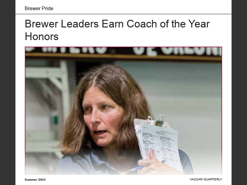 Vassar Quarterly Summer 2023Coaches of the Year