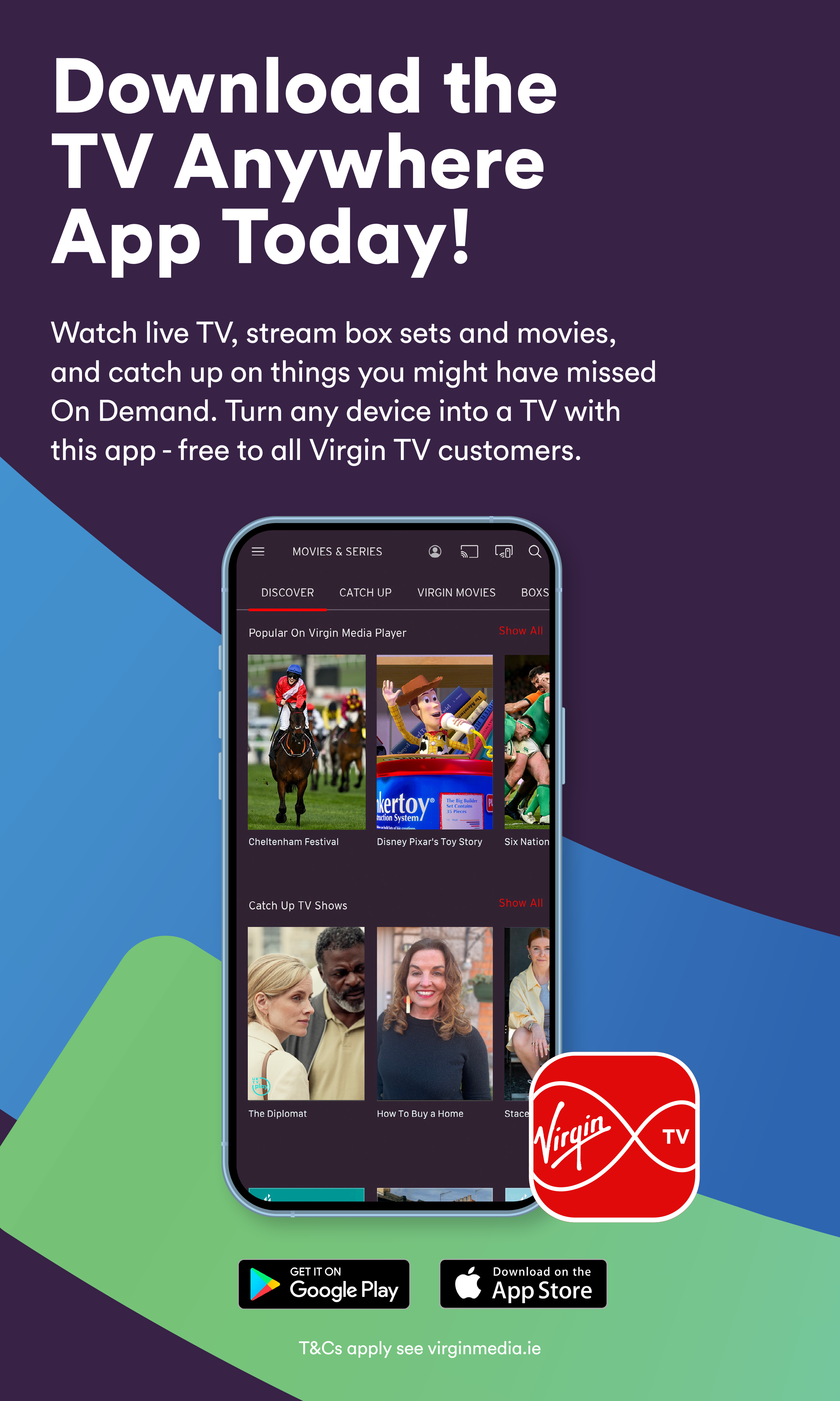 Virgin Media Television on X: Don't forget that you can enjoy all your  favourite Virgin Media Television Shows & Boxsets for free on the Virgin  Media Player App. Now available to download